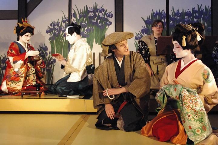 Photo by Dale Peterson of "Sardine Seller" Performance, 2022.